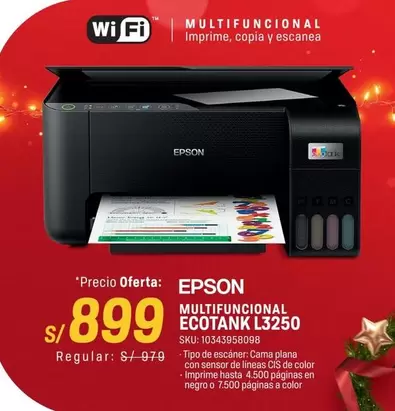 Epson - MULTIFUNCIONAL ECOTANK L3250