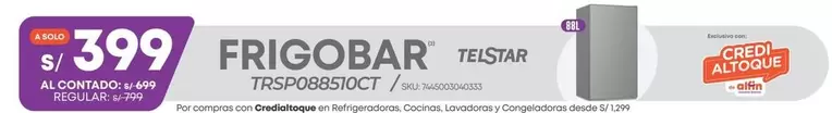 Solo - FRIGOBAR TRSPO8857DCT