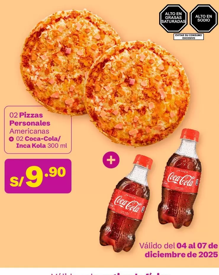 Coca-Cola - Pizzas Personales Americanas