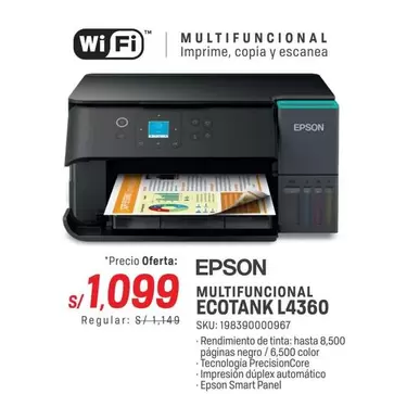 Epson - MULTIFUNCIONAL ECOTANK L4360