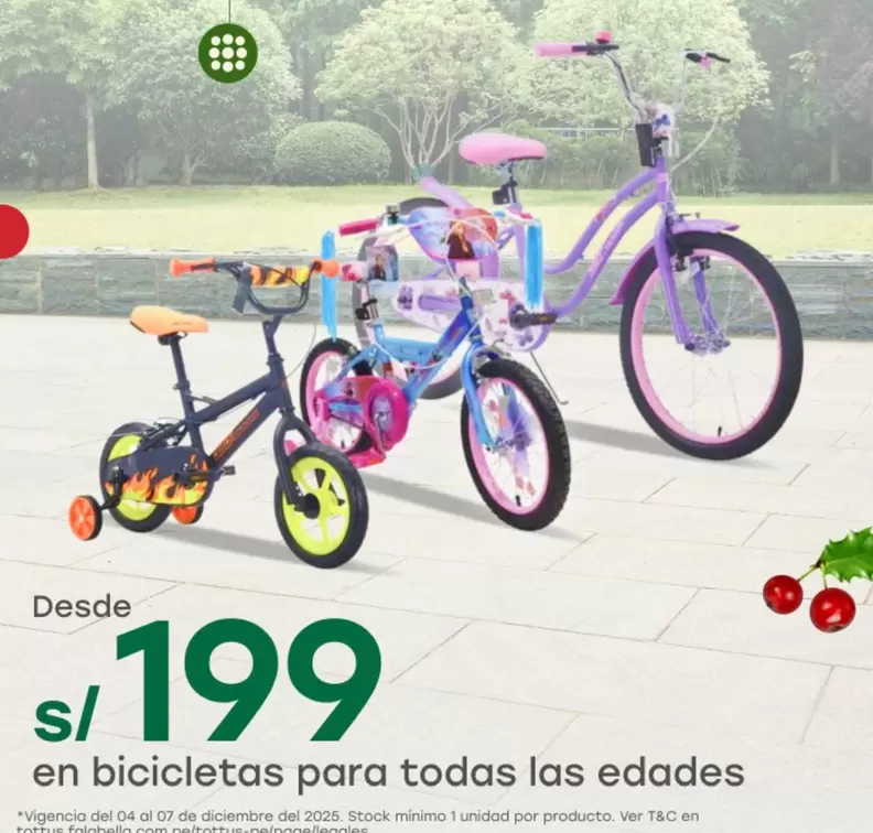 Tottus - Bicicletas Para Todas Las Edades