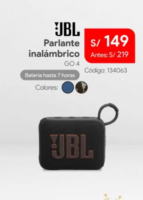 JBL - Parlante inalámbrico GO 4