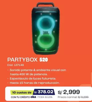 JBL - PARTYBOX 520