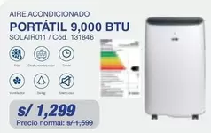 PORTÁTIL 9,000 BTU SOLAIR011