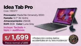 Grey - Idea Tab Pro