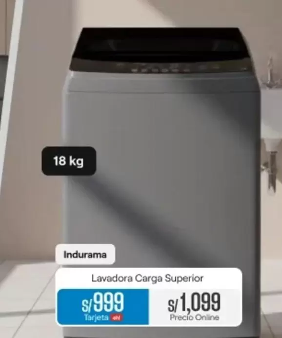 Indurama - Lavadora Carga Superior