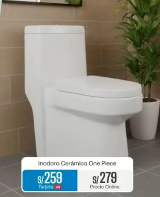 Inodoro Cerámico One Piece