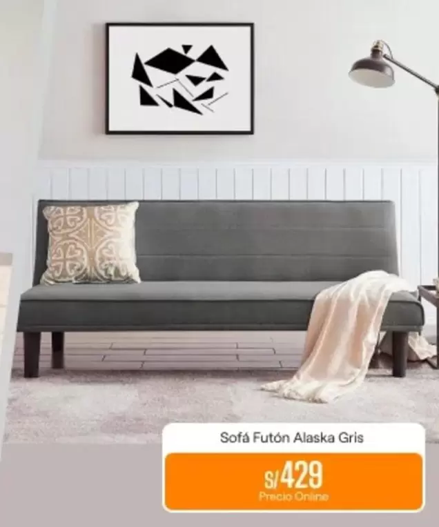 Sofá Futón Alaska Gris