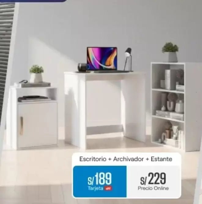 Escritorio + Archivador + Estante