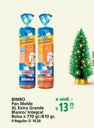 Bimbo - Pan Molde XL Extra Grande Blanco/ Integral