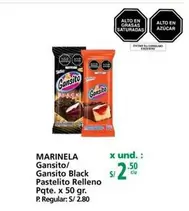 Marinela - Gansito/ Gansito Black Pastelito Relleno