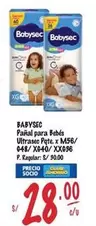 Babysec - Pañal para Bebés Ultrasec Pqte. x M56/ 048/ X040/ XX036