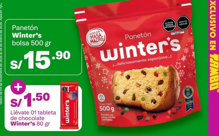Winter's - Panetón