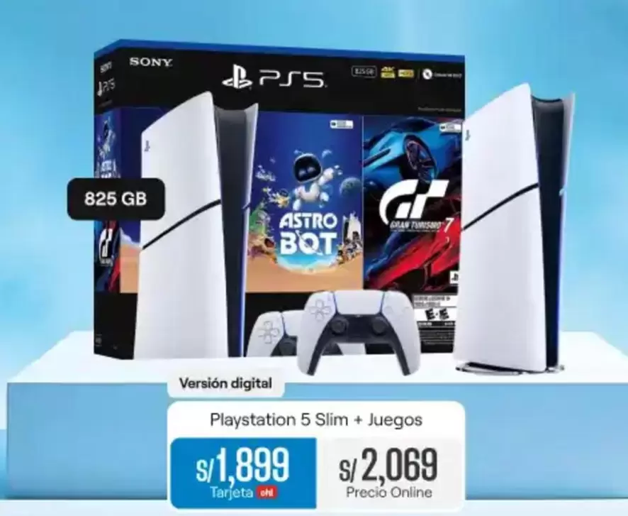 Sony - Playstation 5 Slim + Juegos