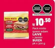 Laive - Pack mixto queso edam + Jamón