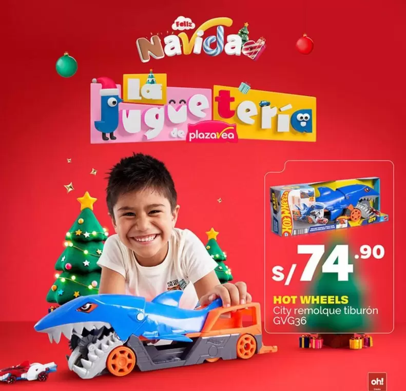 Hot Wheels - City remolque tiburon GVG36