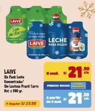 Laive - Six Pack Leche Concentrada/ Sin Lactosa Praeti Tarro