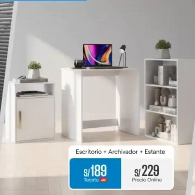 Escritorio + Archivador + Estante