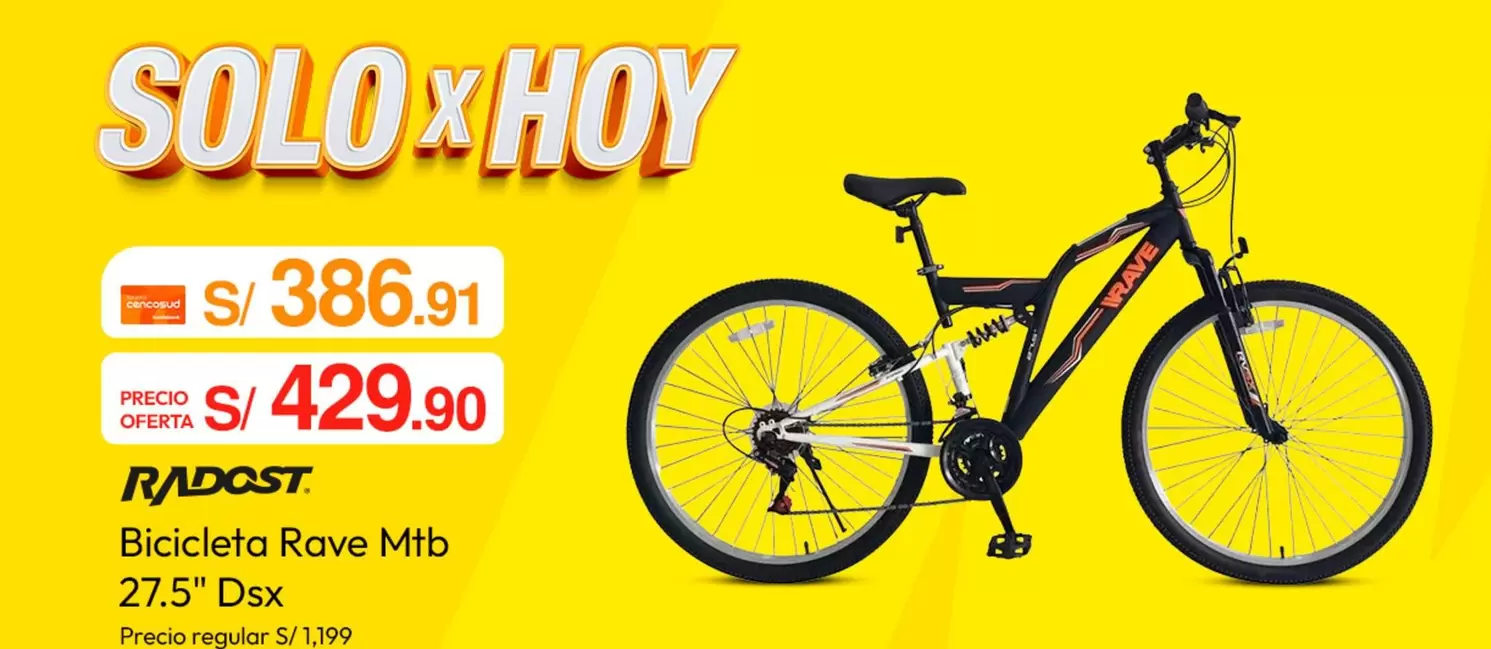 Solo - Bicicleta Rave Mtb 27.5" Dsx