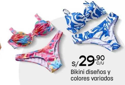 Bikini diseños y colores variados