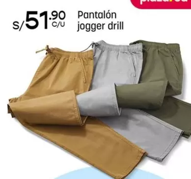 Pantalón jogger drill