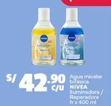 Nivea - Agua micelar bifásica Iluminadora/ Reparadora