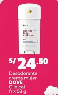 Dove - Desodorante crema mujer Clinical