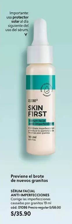 SERUM FACIAL ANTI-IMPERFECCIONES