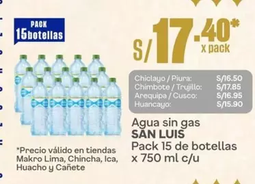 San Luis - Agua sin gas