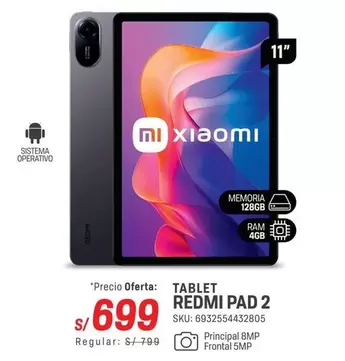 Xiaomi - TABLET REDMI PAD 2