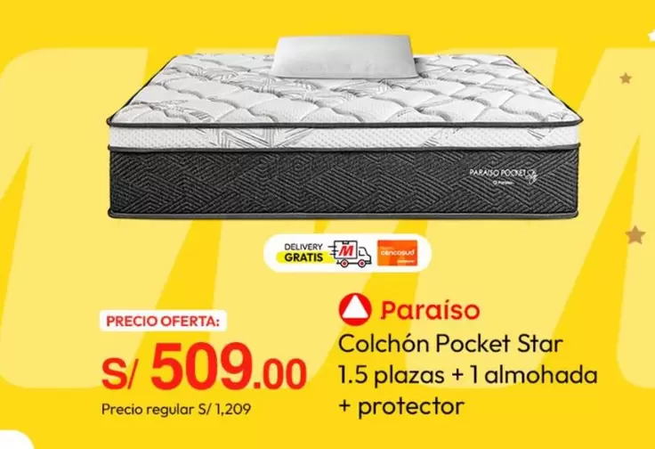 Paraiso - Colchón Pocket Star