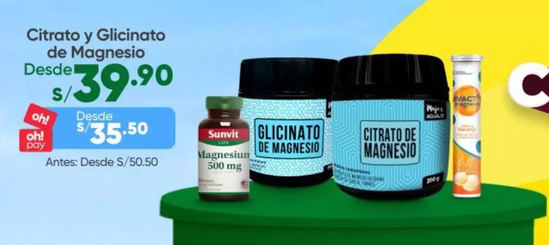 Citrato y Glicinato de Magnesio