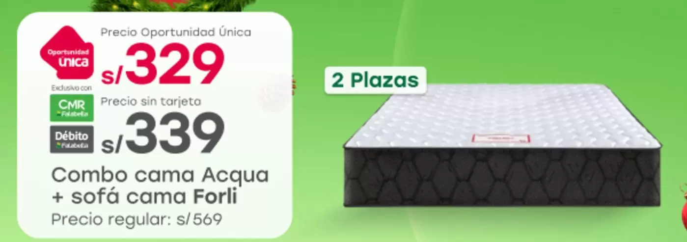 Forli - cama Acqua + sofá cama