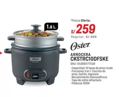 Oster - ARROCERA CKSTRC10DFSKE