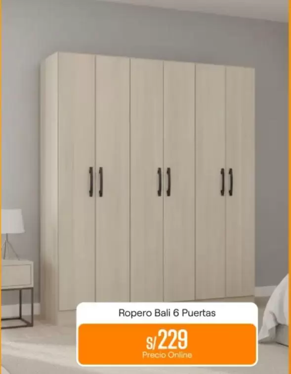 Bali - Ropero  6 Puertas
