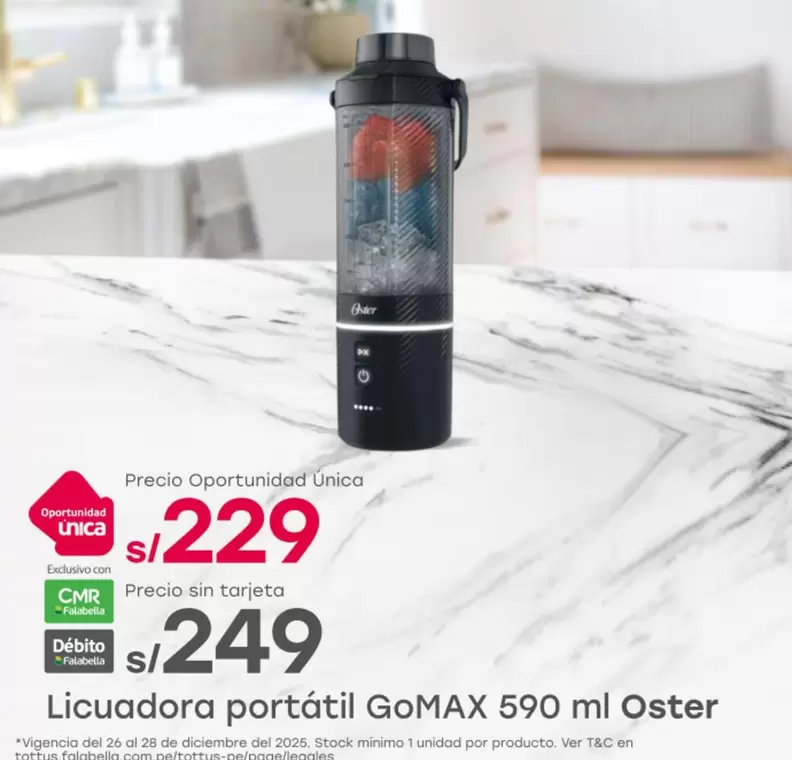Oster - Licuadora portátil GoMAX 590 ml