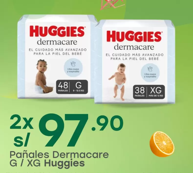 Huggies - Pañales Dermacare G / XG