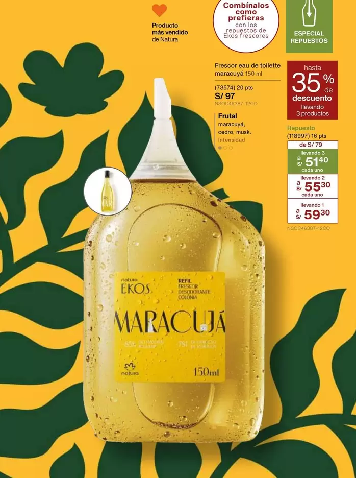 Ekos - Frescor eau de toilette maracujá