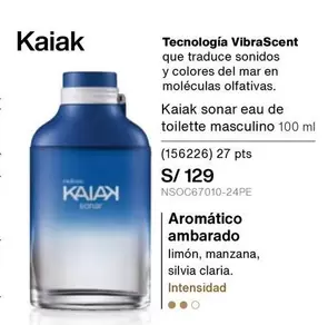Kaiak -  sonar eau de toilette masculino 100 ml