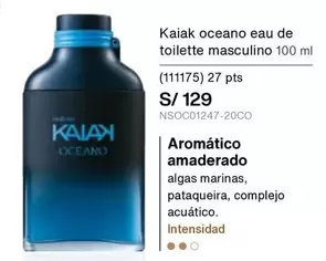 Kaiak - oceano eau de toilette masculino 100 ml