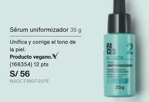 Faces - Sérum uniformizador 35 g