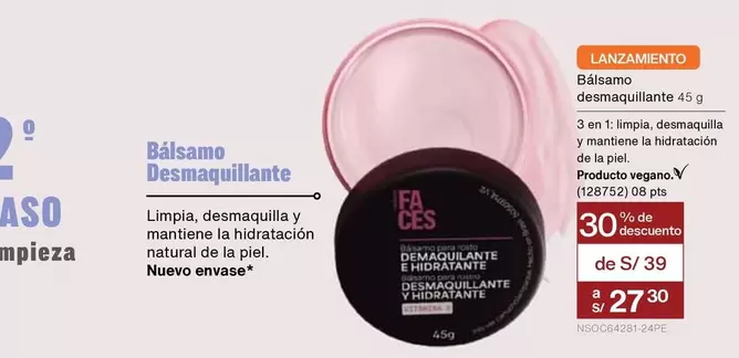 Faces - Balsamo desmaquillante