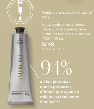 PTS - Fluido para masajes corporal