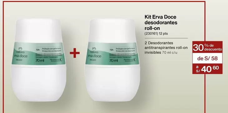 PTS - Erva Doce desodorantes roll-on