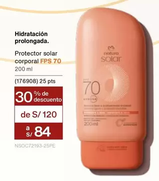 Natura - Protector solar corporal FPS 70