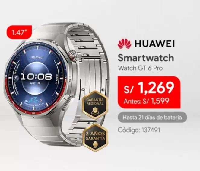 Huawei - Smartwatch Watch GT 6 Pro