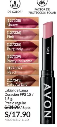 Avon - Labial de Larga