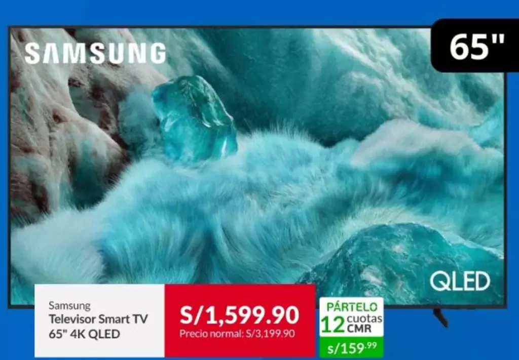 Samsung - Televisor Smart TV 65" 4K QLED