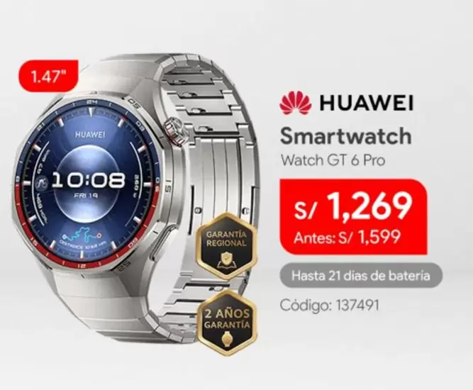 Huawei - Smartwatch Watch GT 6 Pro
