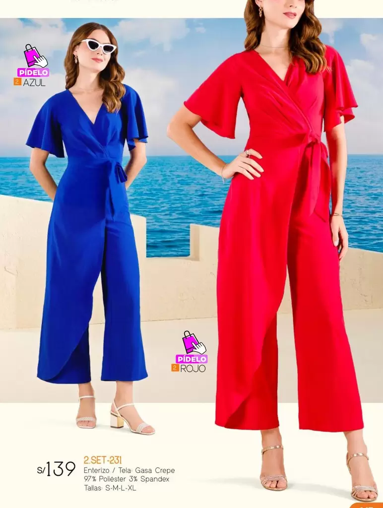 ENTERIZO Tela Gasa Crepe